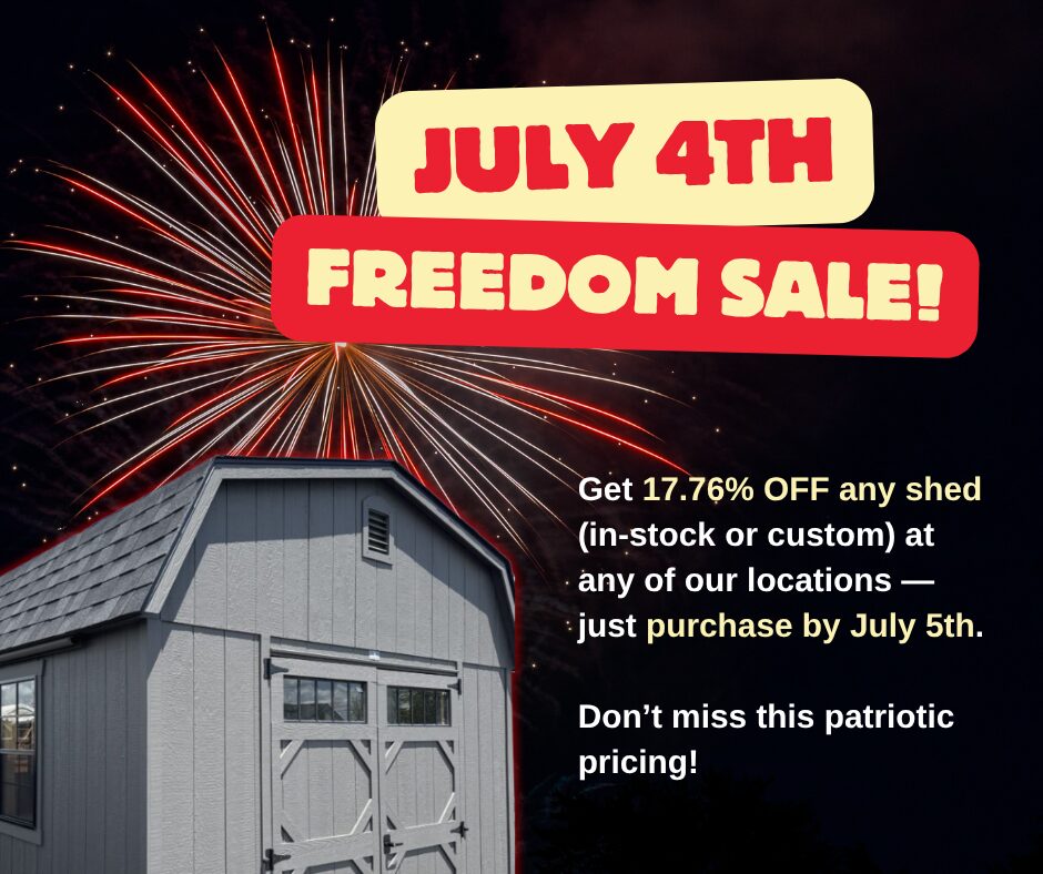 July 4th Freedom Sale banner
